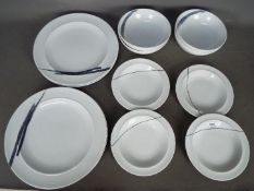 Denby - a modrern breakfast set comprising pieces,