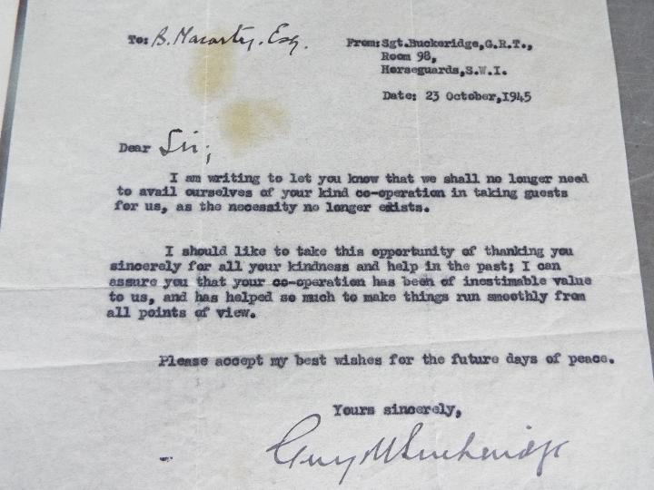 World War Two (WW2) espionage correspondence - an orginal handwritten note from 'Christine Collard' - Image 4 of 7