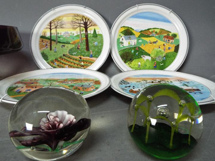 A set of four Villeroy & Boch 'Four Seasons' plates and a quantity of glassware to include - Image 2 of 2