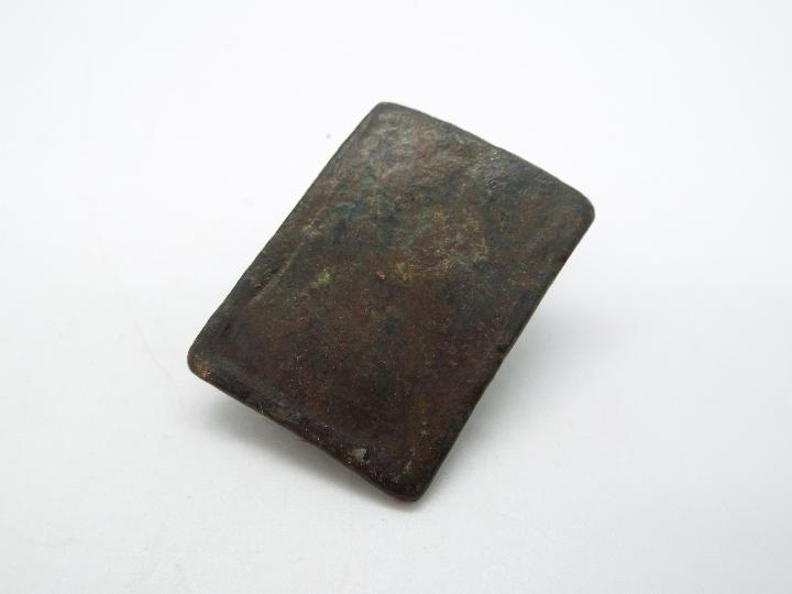 Metal Detector Find - Two bronze items comprising a statue fragment, - Image 3 of 5