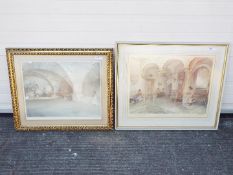 Two prints after Sir William Russell Flint each depicting ladies in an interior scene,