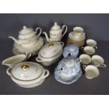 A mixed lot of dinner and tea wares to include Minton 'Legacy' pattern,