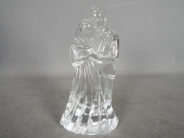 A boxed Waterford Crystal figural group 'Bride And Groom, approximately 18 cm (h). - Image 2 of 2