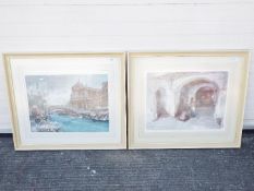 Two pencil signed prints after Sir William Russell Flint,