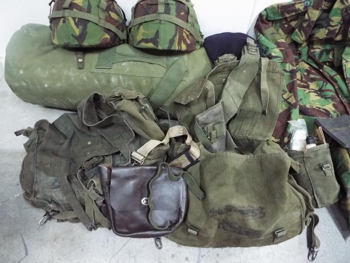 Military Equipment - Lot to include two combat helmets, GS mk6, decontamination kits, canvas bags, - Image 3 of 4