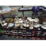A mixed lot of tea and decorative wares to include Denby, Royal Albert, Wedgwood,