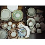 A mixed lot of dinner and tea wares to include Stanley China, Colclough,