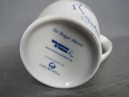 Sir Roger Moore - A 'Whatever It Takes' mug with artwork designed by Sir Roger Moore, - Image 4 of 5