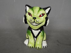 Lorna Bailey - a figurine of a cat entitled Grouch,