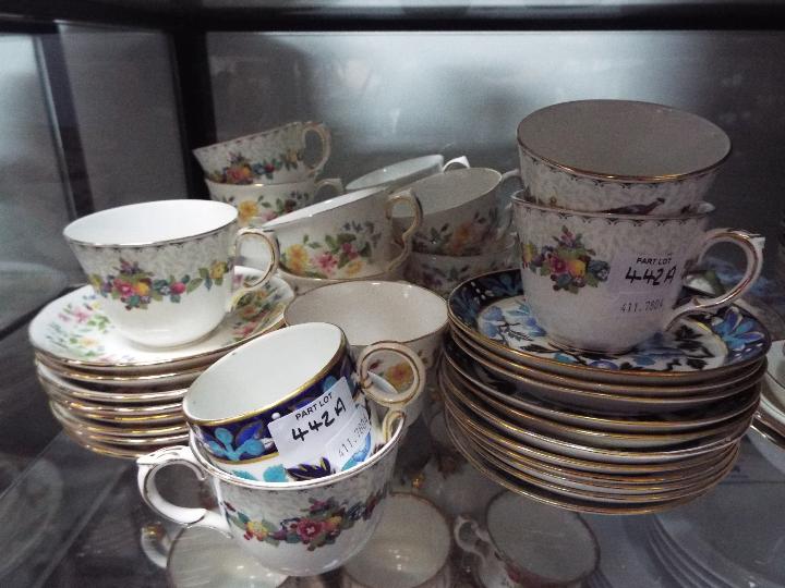 A mixed lot of tea wares to include Wedgwood, Colclough and similar. - Image 2 of 4