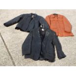 Three gentleman's vintage leather jackets.