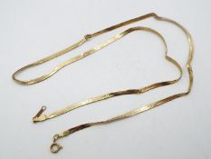 Scrap Gold - A 9ct gold necklace (A/F), approximately 2.8 grams all in.