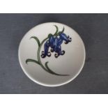 Moorcroft - a Bluebell Harmony ceramic coaster,