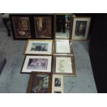 A collection of framed prints to include works after Sir William Russell Flint, Sir Henry Raeburn,