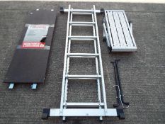 Scaffold platform system together with small platform.