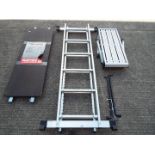 Scaffold platform system together with small platform.