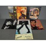 David Bowie - Seven vinyl albums comprising Lodger, PL13254 with lyric insert,