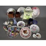 A good mixed lot of ceramics and glassware Lot descriptions reflect the cataloguer's opinion only