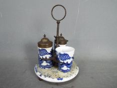 Staffordshire Pottery - a Blue and White