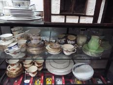 A mixed lot of tea wares to include Wedg