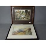 Two framed prints comprising one after A