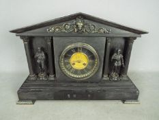 A late 19th century French black marble