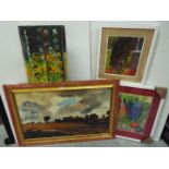 R. Grundy / R. D. Taylor - Four original Paintings.