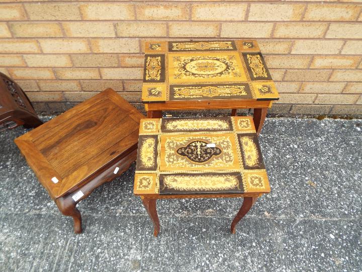 Four side or occasional tables, largest approximately 50 cm x 44 cm x 34 cm. - Image 2 of 3