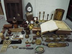 Antique Collector = Wall clock, 2 x Barometer, 3 x small clocks (Coral), 4 x candle holders,