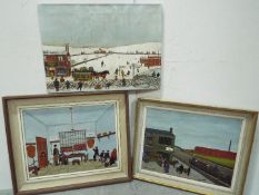 George W. Smethurst. Original Paintings x 3.