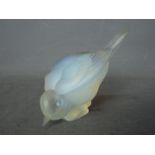 Sabino - An opalescent glass bird figure, signed to the base,