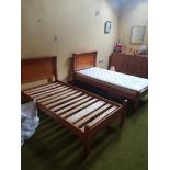 Two pine single beds (A/F).