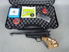 Feinwerkbau side action 0.177 cal. target air pistol Model 80. Serial number 110466. Marked D-7238.