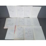 Sporting - a collection of 1970s to 1980s autographs to include Manchester United FC,
