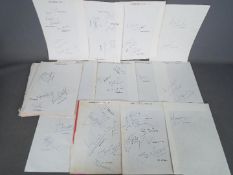 Sporting - a collection of 1970s to 1980s autographs to include Manchester United FC,