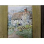 Helen Allingham R.W.S (1848-1926) - Watercolour, A Surrey Cottage, signed lower right H.