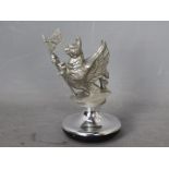 Automobilia - A Vauxhall Griffin car mascot, mounted to base, approximately 8 cm (h),