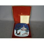 A limited edition Beswick 1974 Christmas Around The World plate, Christmas In Bulgaria,