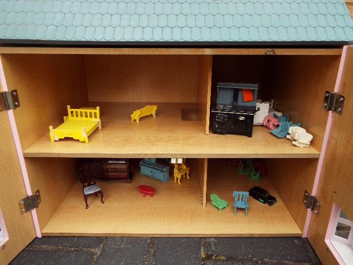 Three scratch built wooden dolls houses. Click on photographs to view each house. - Image 5 of 8