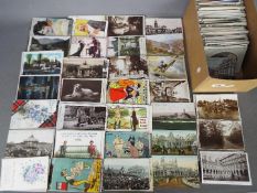 In Excess of 500 Early- Mid Century UK and Foreign postcards to include social history and comic.