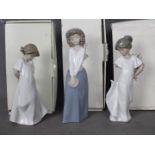 Nao - Three boxed figurines to include So Shy # 1109, Too Cute # 1121 one other in incorrect box,