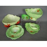 Carlton Ware - twelve pieces of Carlton Lettuce Ware,