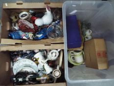 A large quantity of ceramics and glassware to include Spode,