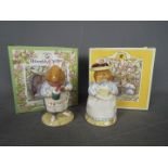 Royal Doulton - two Royal Doulton figures Mr and Mrs Apple Brambly Hedge, approx height 10 cm each,