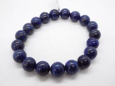 A 179 ct Lapis Lazuli stretchable bracelet issued in a limited edition 1 of 300,