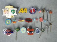 Automobilia - A collection of pin badges, lapel badges, pins and similar, motoring related.