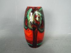 Anita Harris - an Anita Harris Deco Tree vase signed in gold,