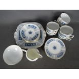 A Coalport Revelry tea service comprising six cups and saucers, six side plates, sugar bowl,