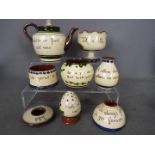 A collection of Torquay ware, eight pieces in total,