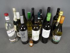 A quantity of white wine (qty)